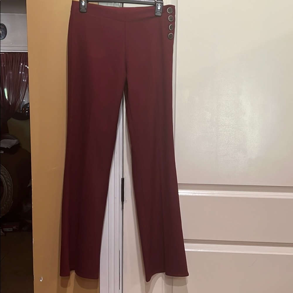 New condition dress pants in a Garnet color.